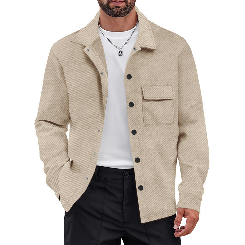 Chemise-overshirt tendance pour homme avec poche poitrine pratique et design texturé Chic und Stil