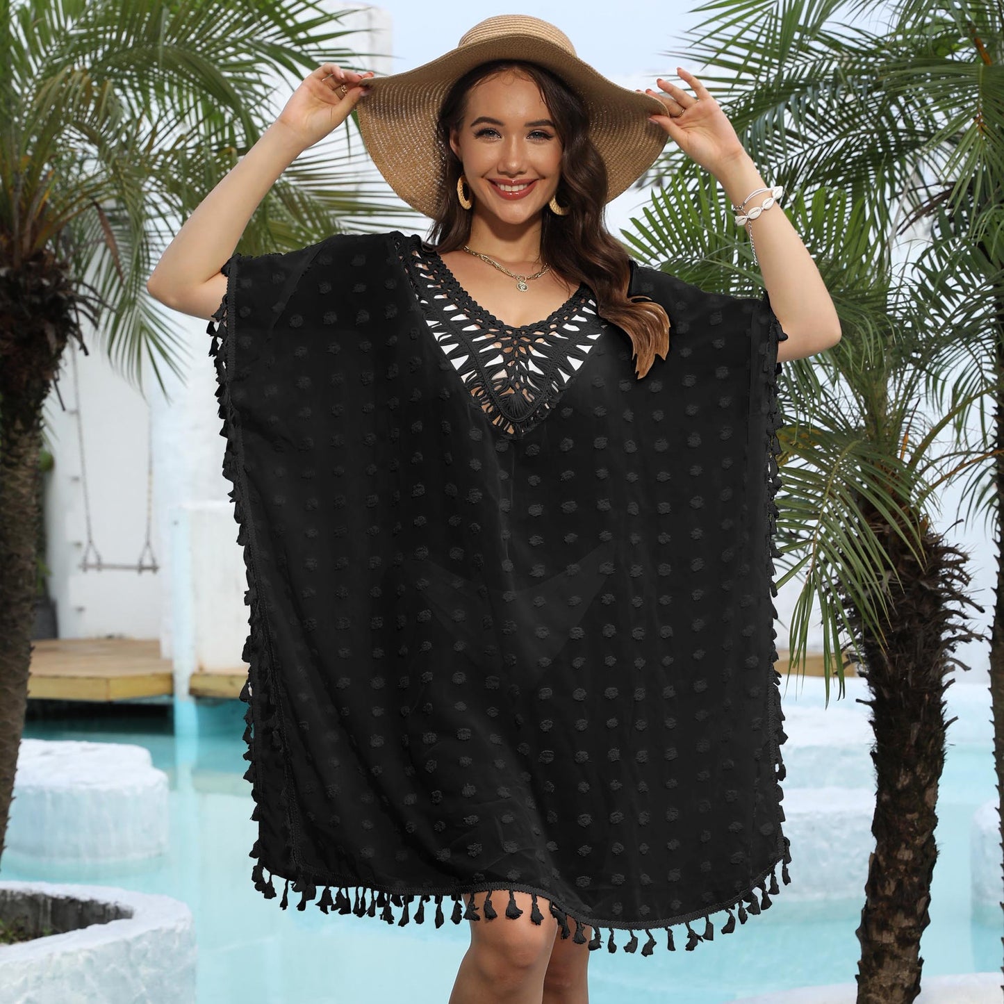 Tunique de plage transparente pour dames Chic und Stil