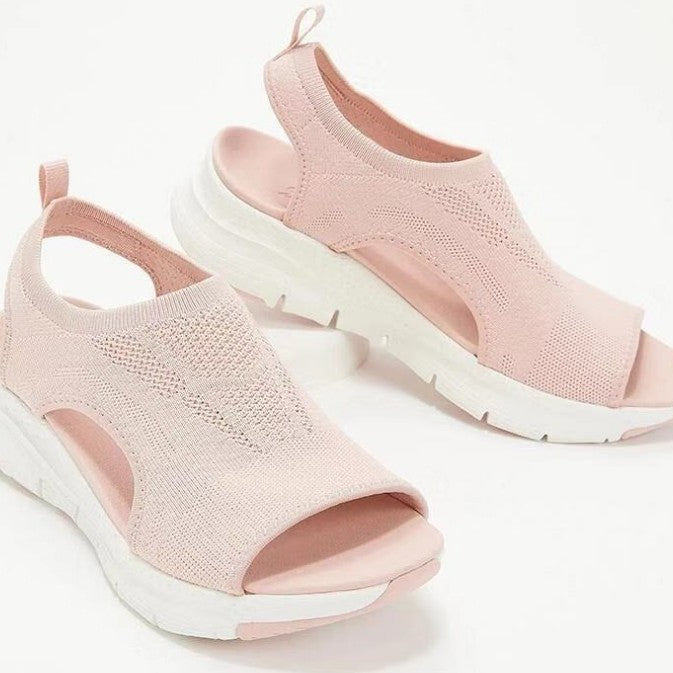 Sandales ouvertes à orteils respirantes en tricot pour femmes Chic und Stil