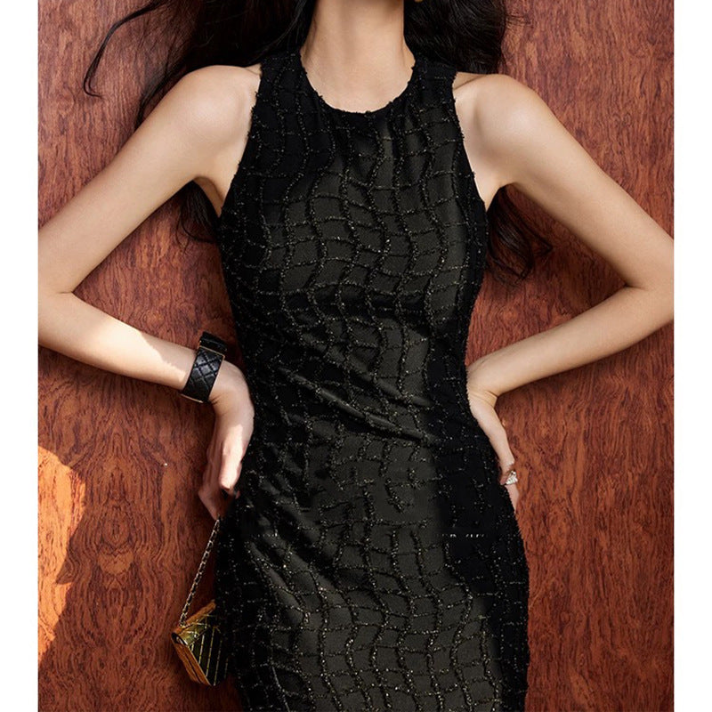 Robe maxi texturée élégante pour femmes Chic und Stil