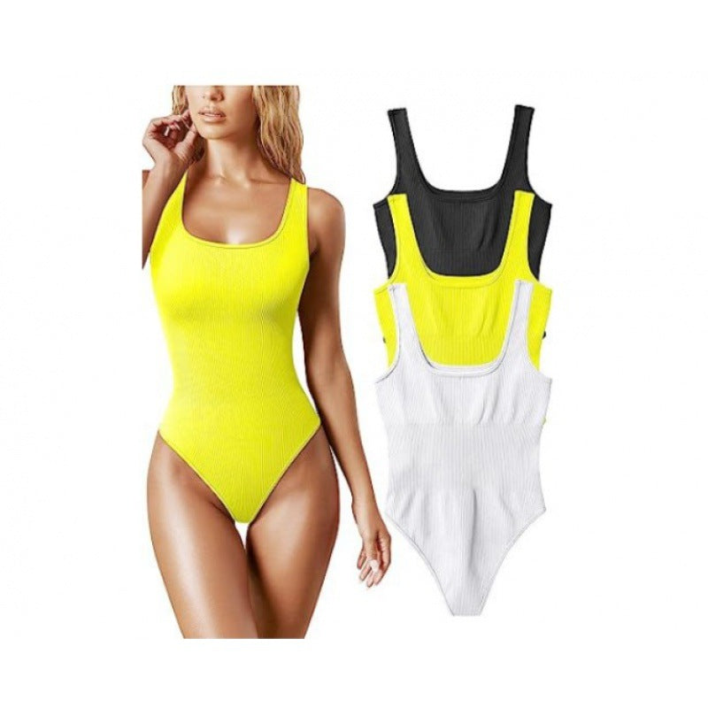 Maillot de bain femme à encolure haute côtelée Chic und Stil