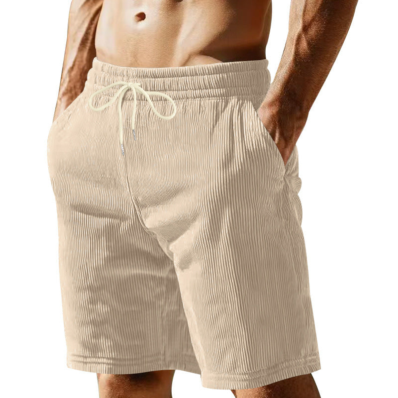 Shorts de sport pour hommes respirants avec taille élastique et cordon de serrage Chic und Stil