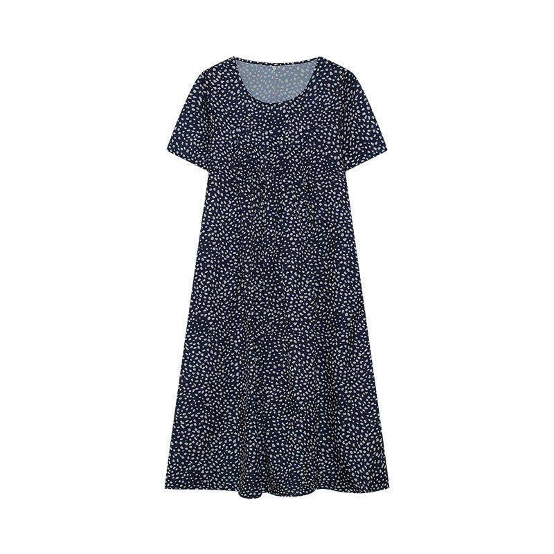 Robe midi femme à fleurs avec design plissé Chic und Stil