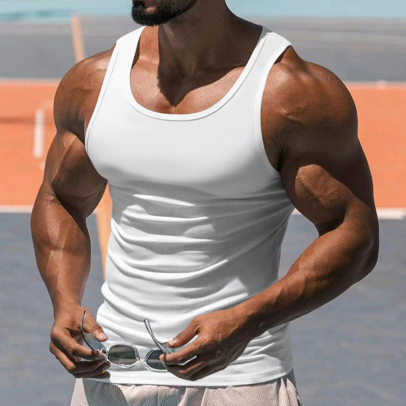 Hommes Débardeur de sport respirant à coupe ajustée Chic und Stil
