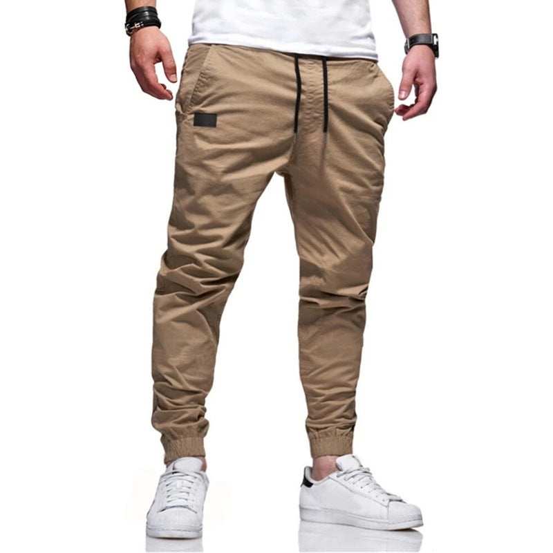 Pantalon cargo stylé pour hommes avec taille élastique et poches latérales pratiques Chic und Stil