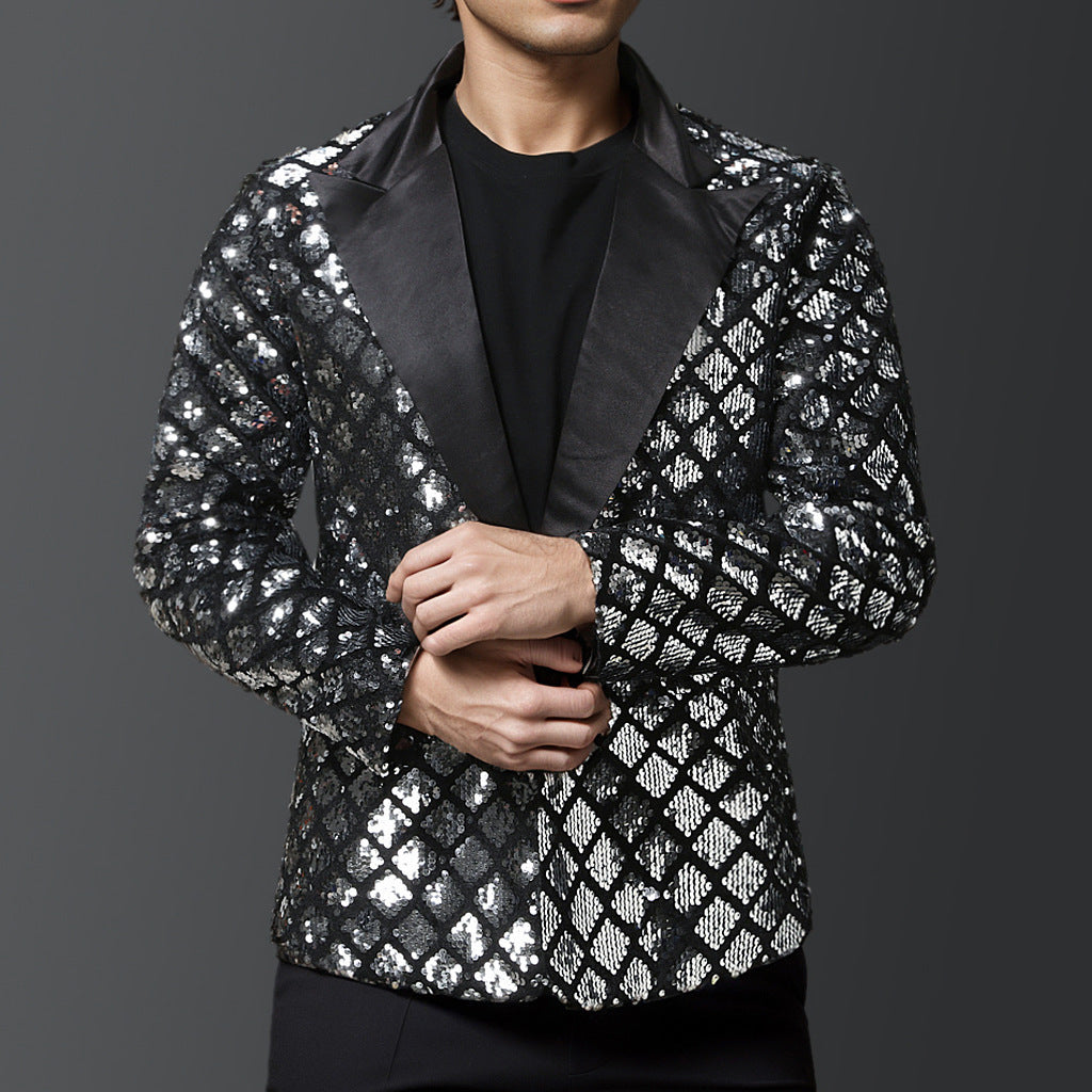 Blazer à paillettes élégant pour hommes avec design luxueux Chic und Stil