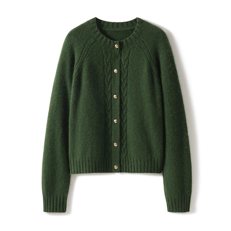 Cardigan en tricot à torsades pour femmes Chic und Stil