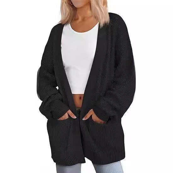 Cardigan tricot décontracté pour femmes avec coupe oversize et poches pratiques Chic und Stil