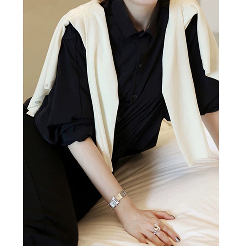 Blouse boutonnée décontractée pour femmes Chic und Stil