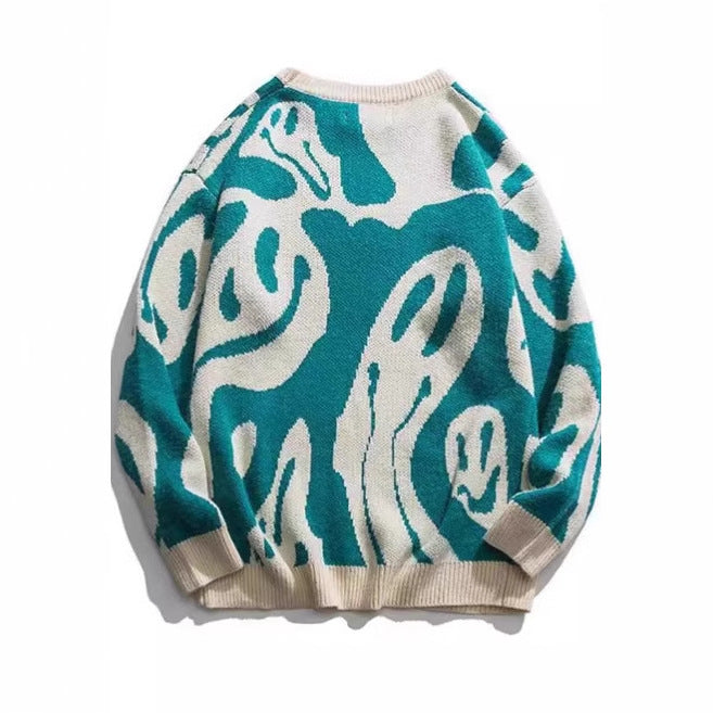 Pull décontracté pour femmes avec imprimé moderne et coupe ample Chic und Stil