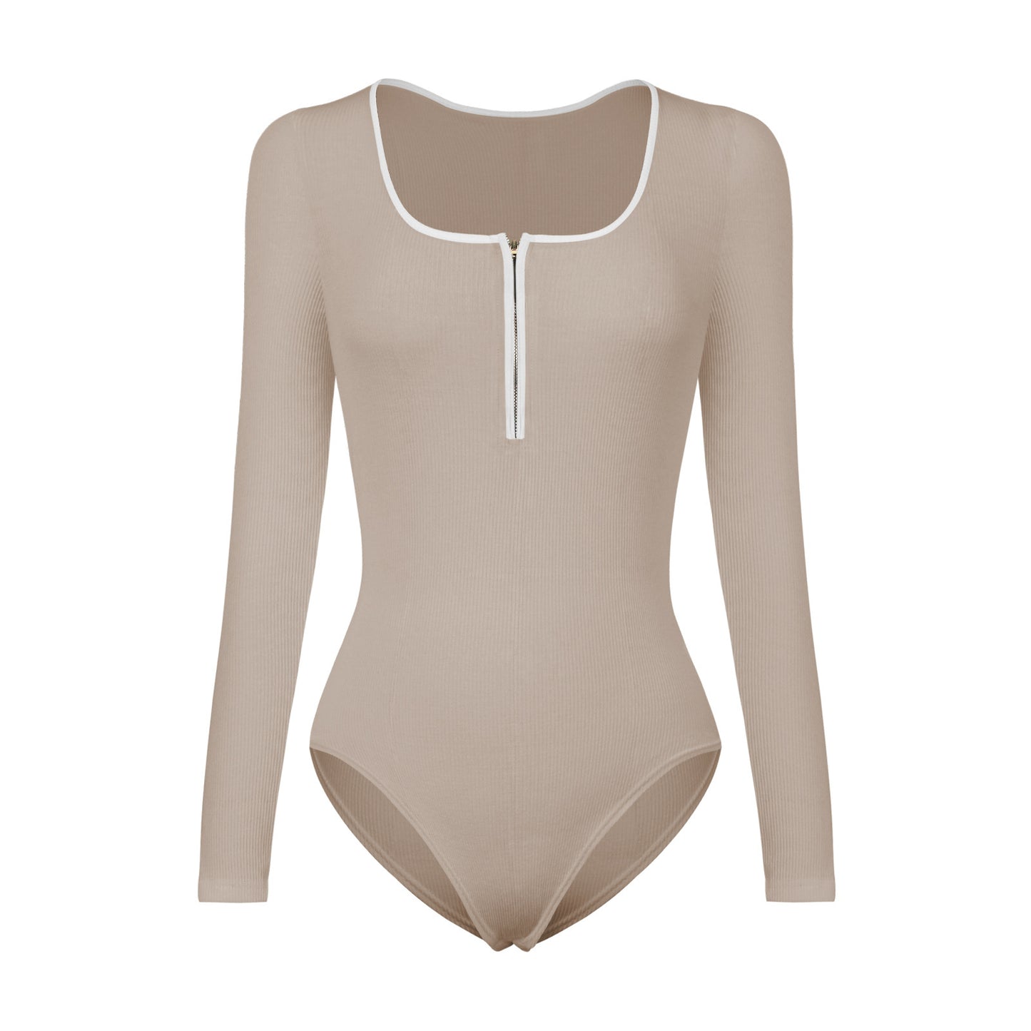 Body à manches longues pour dames avec détail zippé Chic und Stil