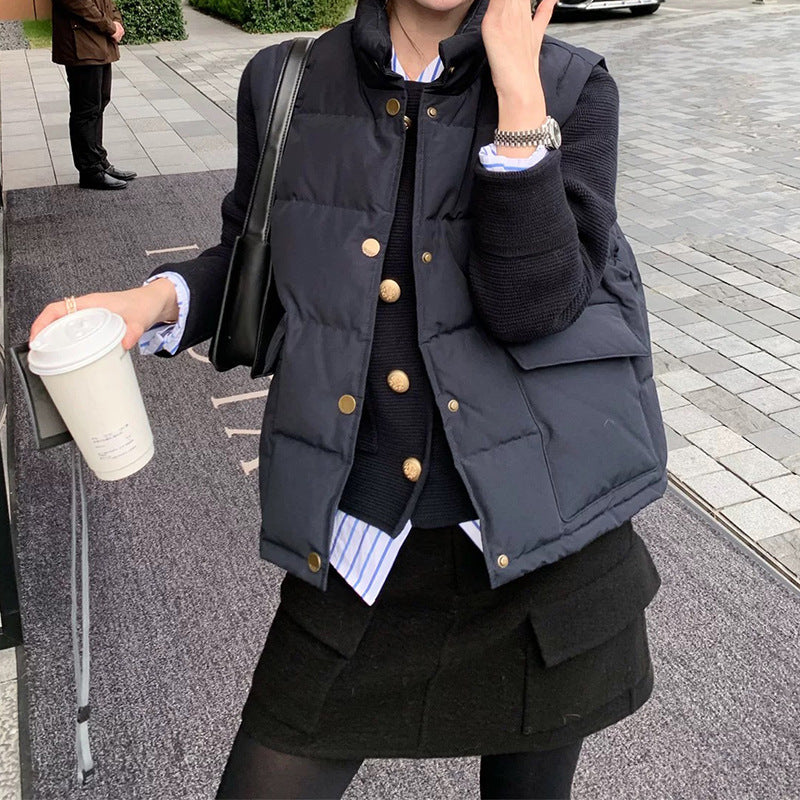Veste boutonnée texturée élégante pour femmes Chic und Stil