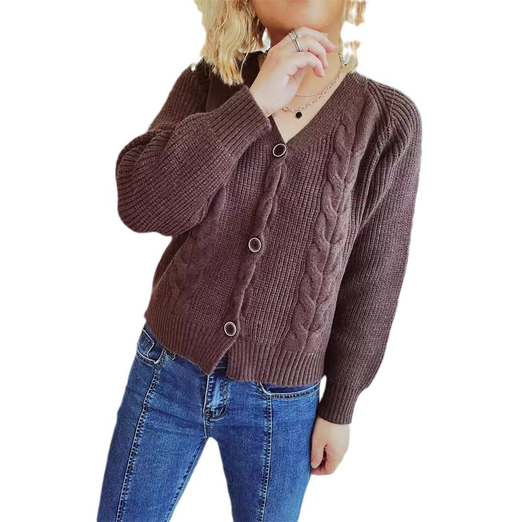 Dames cardigan avec design en torsades et détails de boutons confortables Chic und Stil