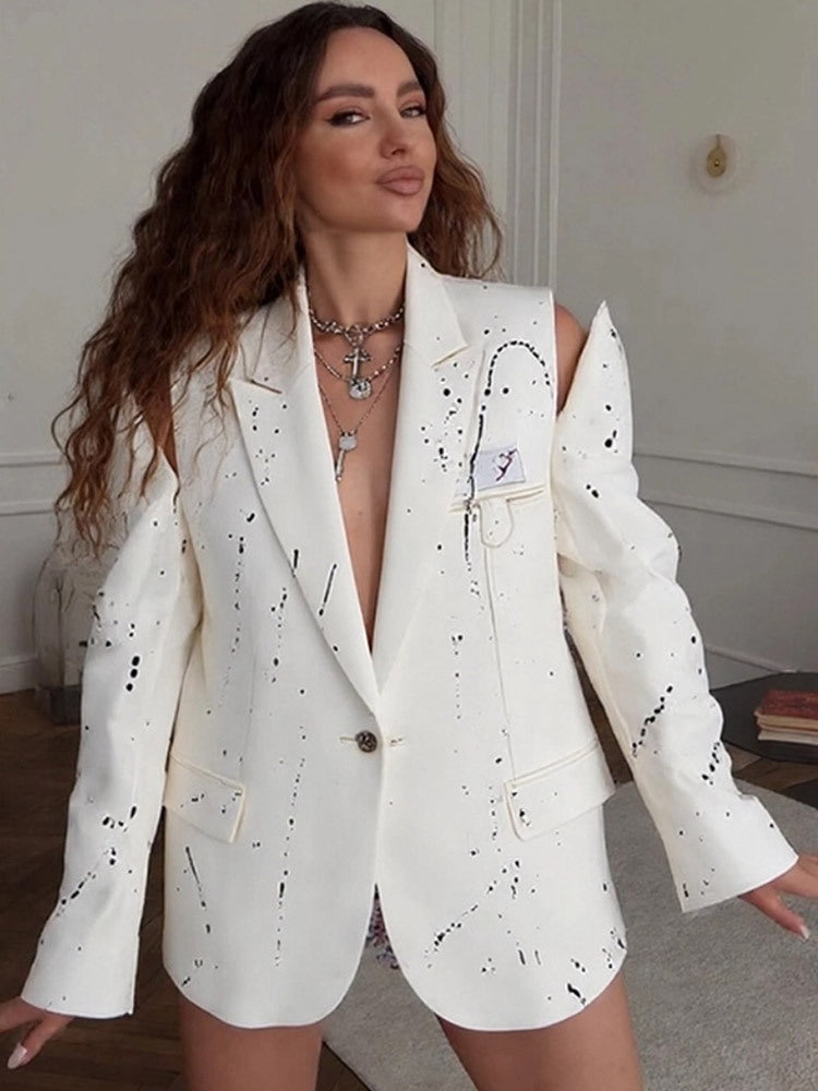 Blazers grandes tailles pour femmes avec des éléments de design créatifs Chic und Stil
