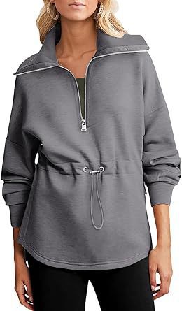 Pull à capuche décontracté pour femmes avec réglage pratique par cordon Chic und Stil