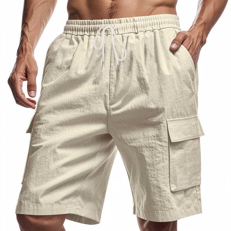 Shorts cargo décontractées pour hommes avec ceinture élastique et poches latérales pratiques Chic und Stil
