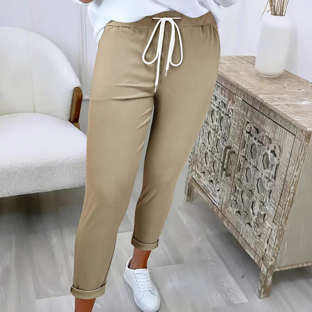 Pantalon de jogging de loisir pour femmes avec taille élastique Chic und Stil
