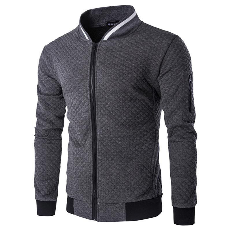 Veste matelassée élégante pour homme avec fermeture éclair intégrale et design structuré Chic und Stil