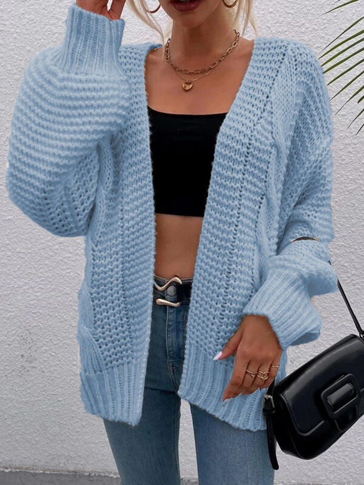 Cardigan en maille épaisse pour femmes avec poches profondes et coupe décontractée Chic und Stil