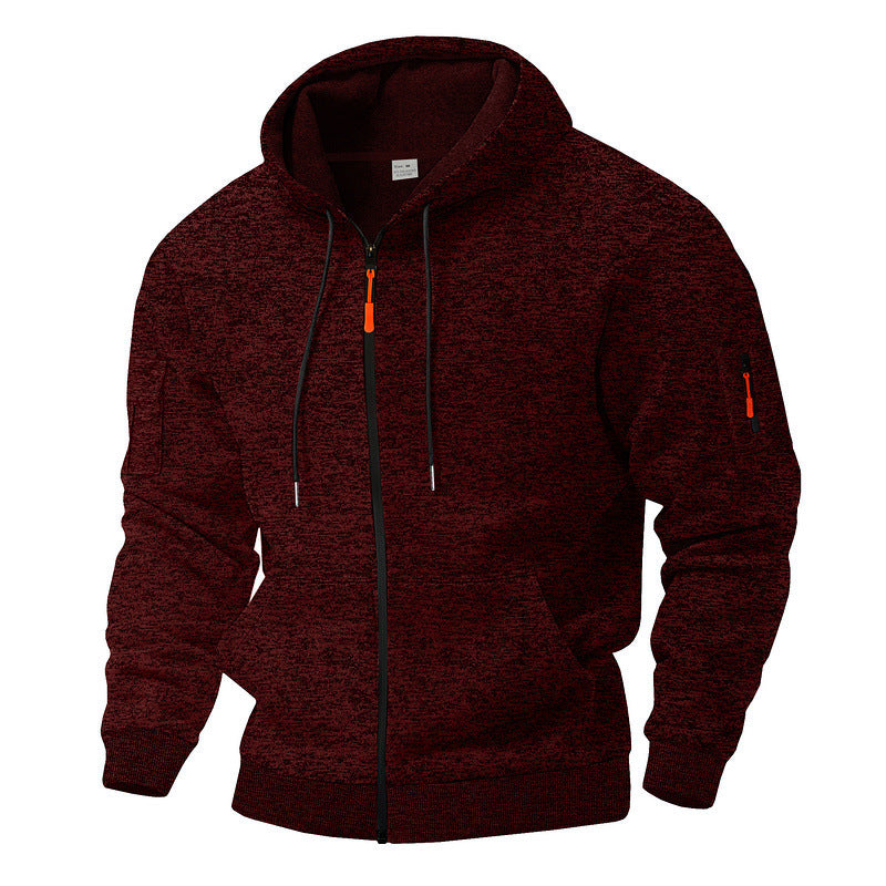 Veste à capuche sportive pour hommes avec zip et poches pratiques Chic und Stil