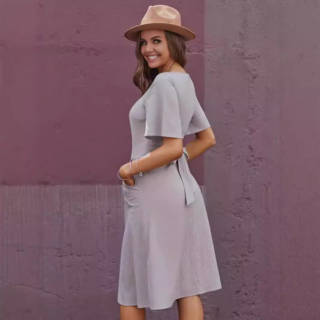 Robe midi femme avec poches Chic und Stil