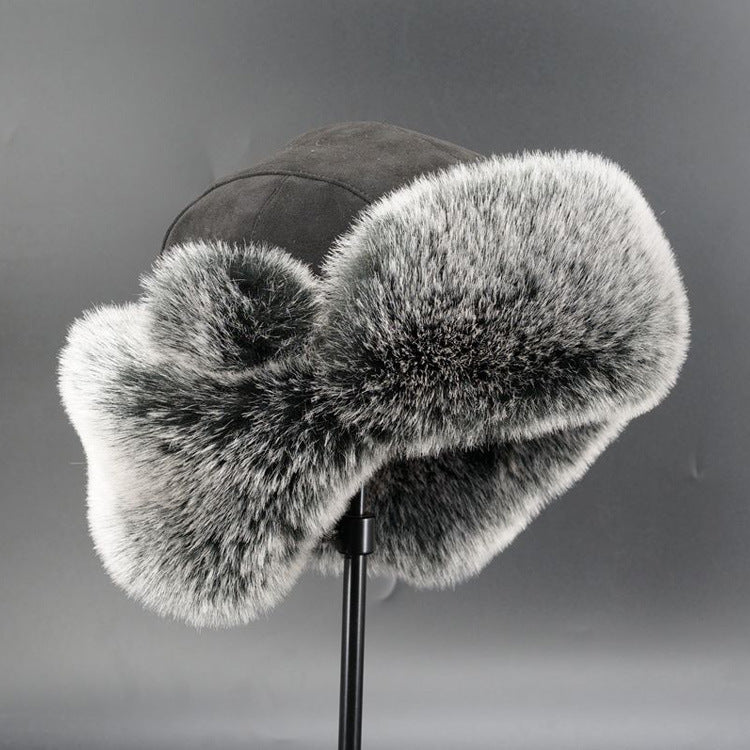 Chapeau femme en fausse fourrure chaude avec protection des oreilles Chic und Stil