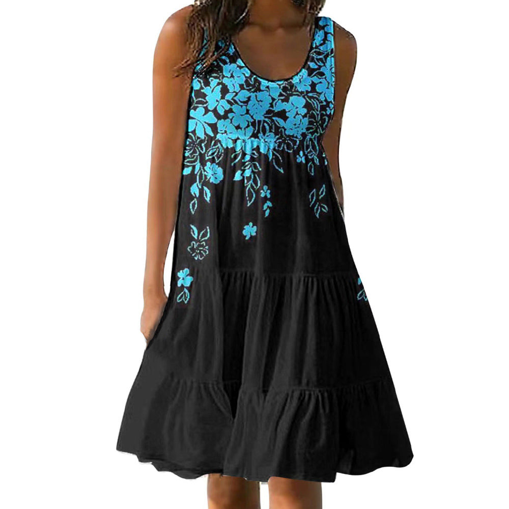 Dames Robe A-Lignes Florale Fluide Chic und Stil