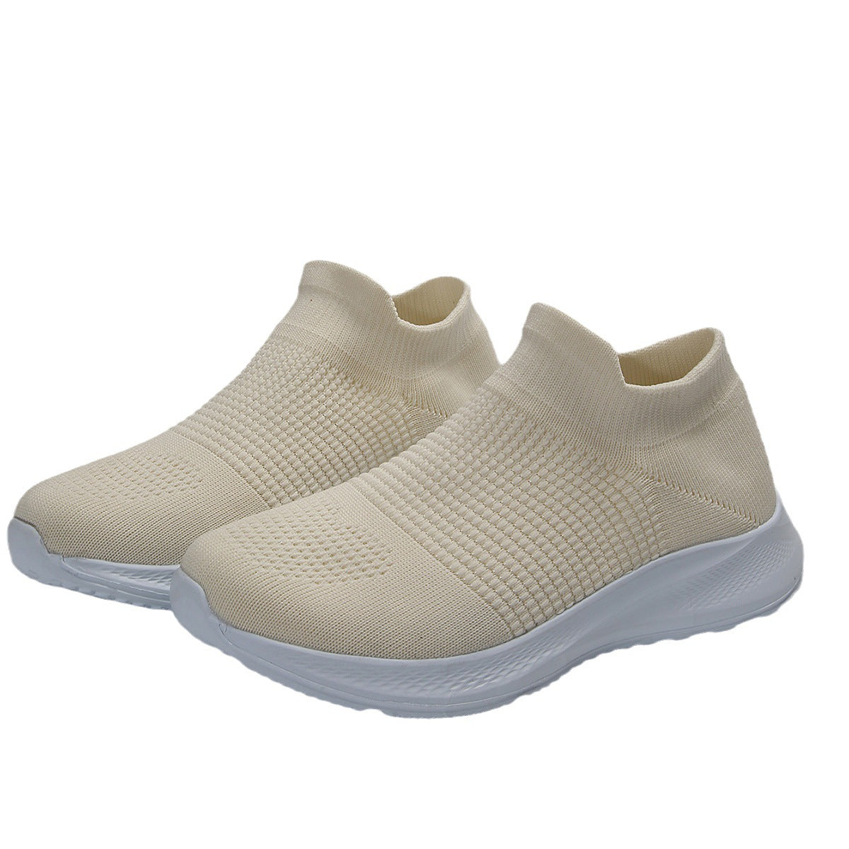 Breathable Slip-On sneakers for women with flexible knit upper Chic and Style