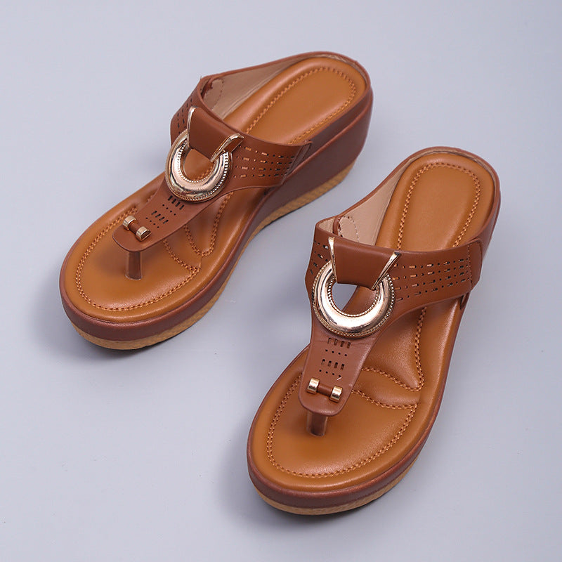 Mode Femme Sandales Compensées Chic und Stil