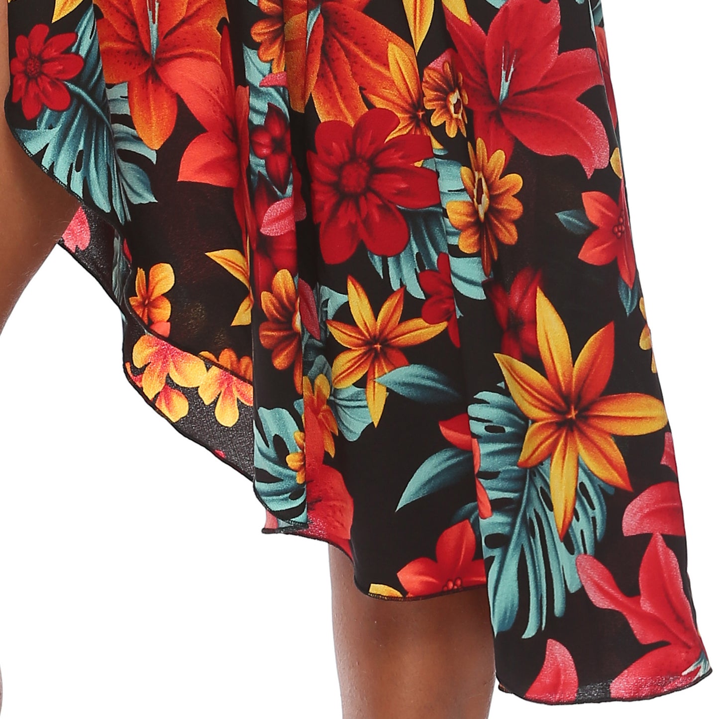 Robe Kaftan Imprimé Floral Femme Chic und Stil