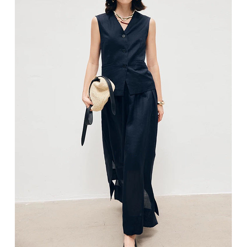 Veste sans manches ajustée pour femmes Chic und Stil