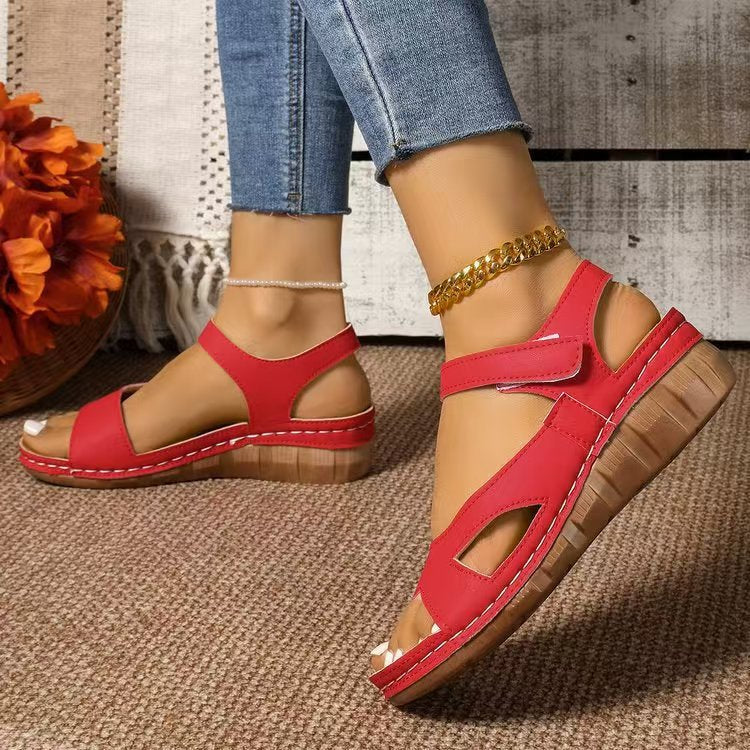 Sandales compensées confort ajustables pour dames Chic und Stil