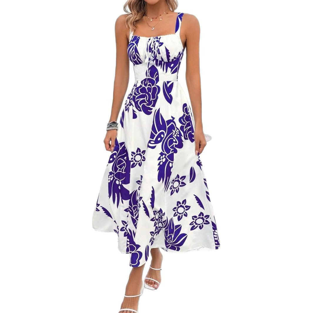 Robe midi d'été à motifs floraux Chic und Stil