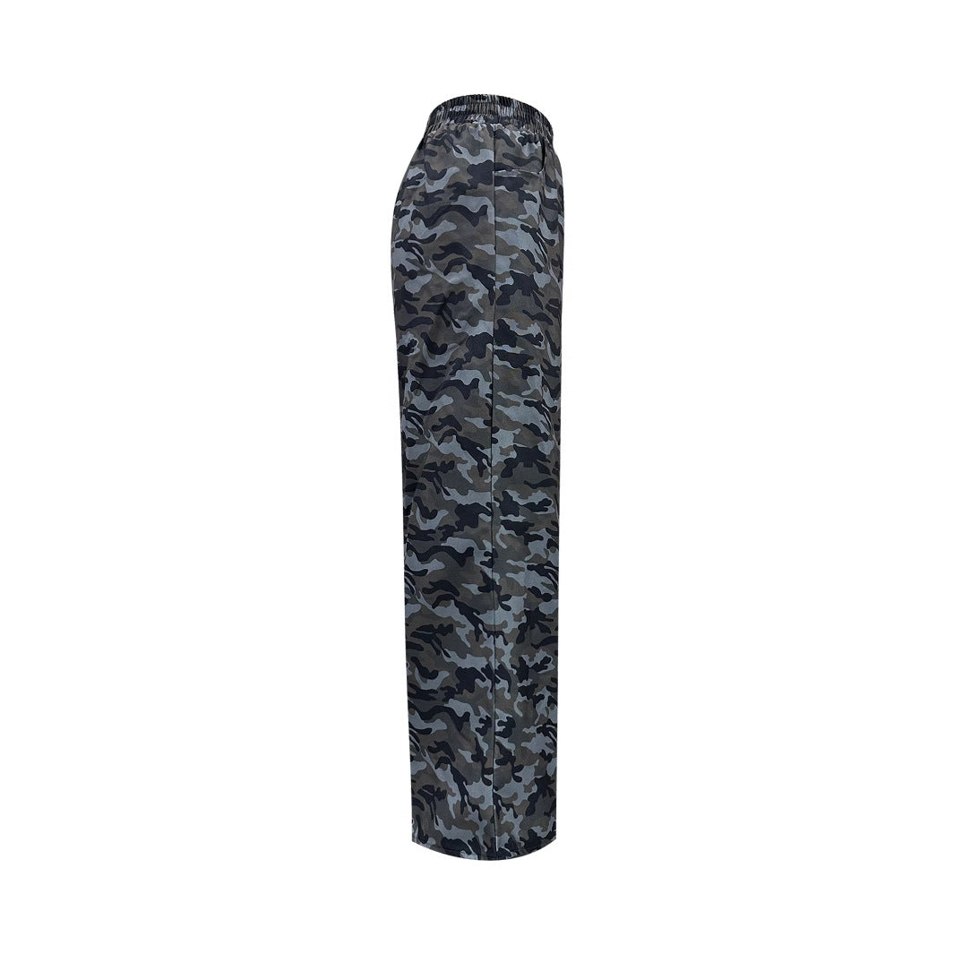 Pantalon camouflage ample pour femmes en matériau respirant Chic und Stil