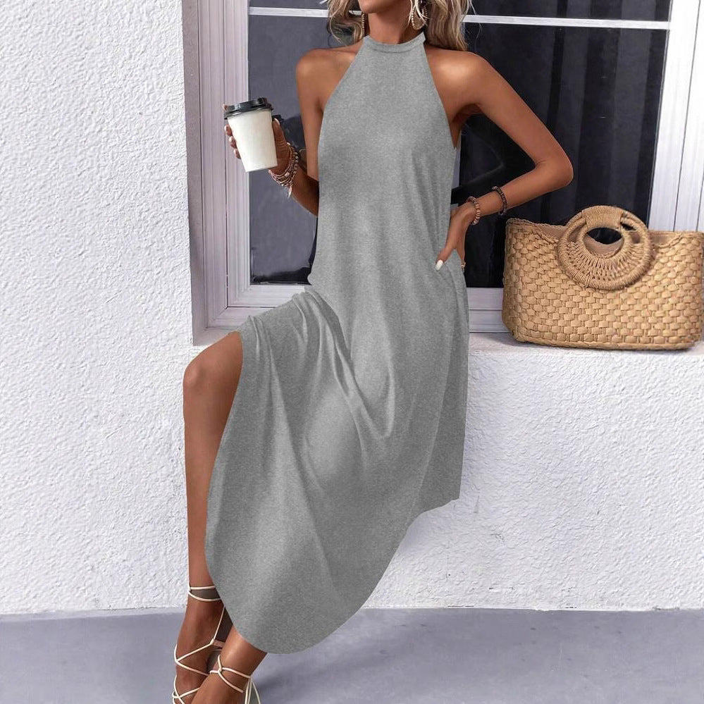 Robe Maxi Halter de Loisirs pour Femmes Chic und Stil