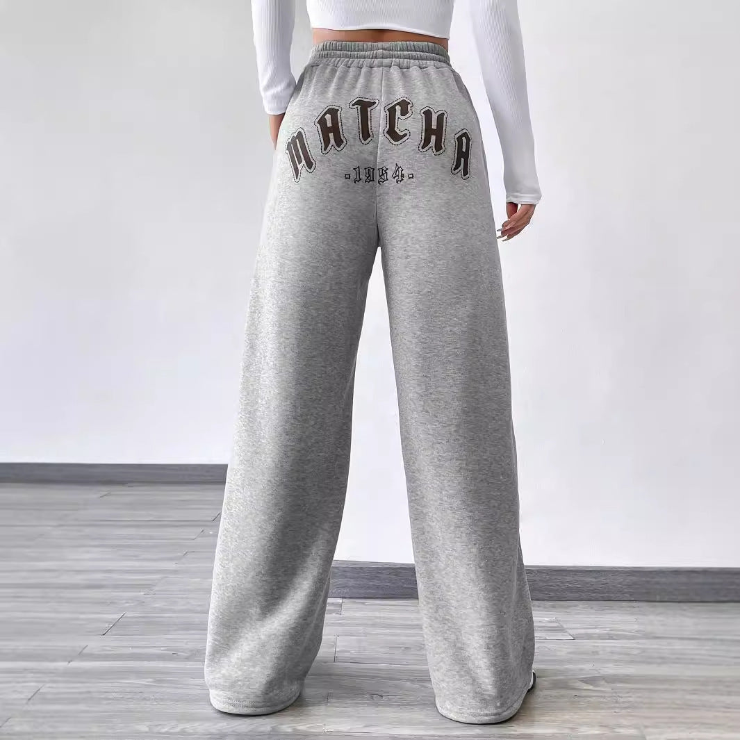 Pantalons décontractés pour femmes avec taille élastique et jambe large Chic und Stil