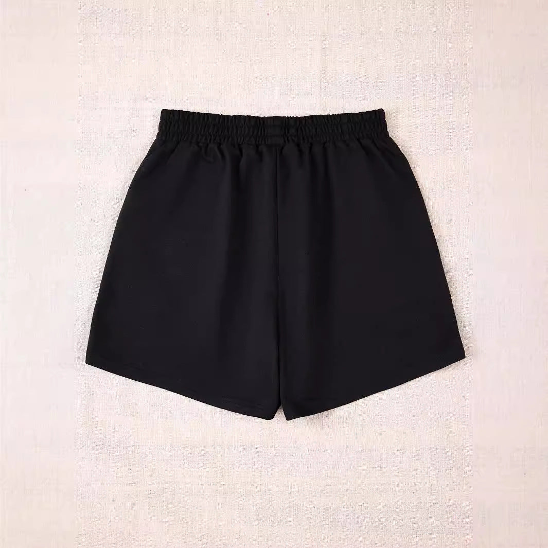 Shorts de sport pour femmes avec inscription tendance Chic und Stil