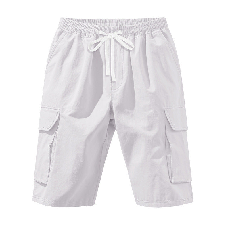Shorts cargo pour hommes avec taille élastique et poches multifonctionnelles Chic und Stil