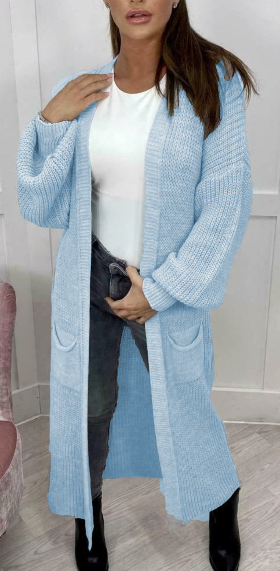 Pull-over pour dames en gros tricot avec coupe décontractée et manches longues Chic und Still