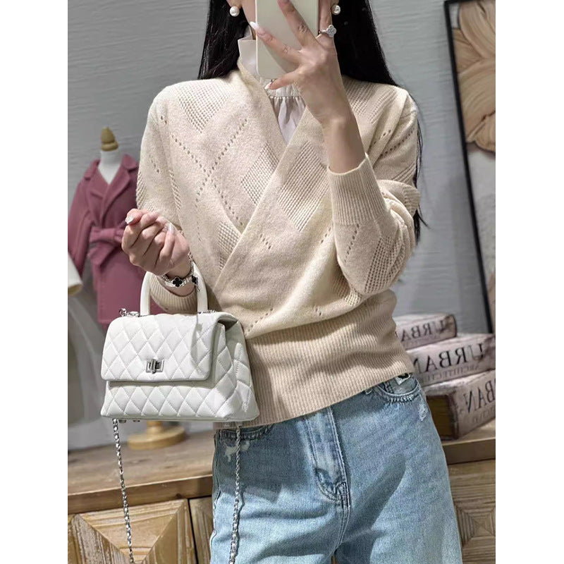 Pull enveloppant léger et confortable pour femmes Chic und Stil