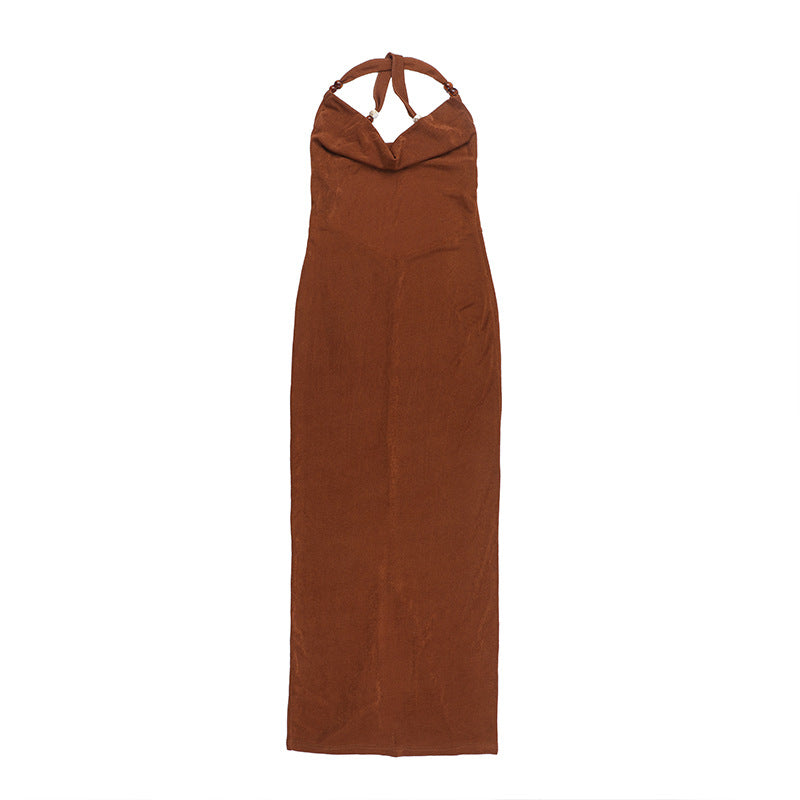 Robe maxi bodycon à bretelles spaghetti Chic und Stil