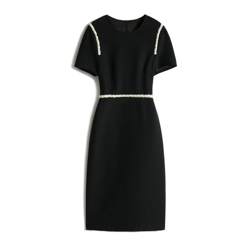 Robe shift élégante pour femmes avec garniture décorative Chic und Stil