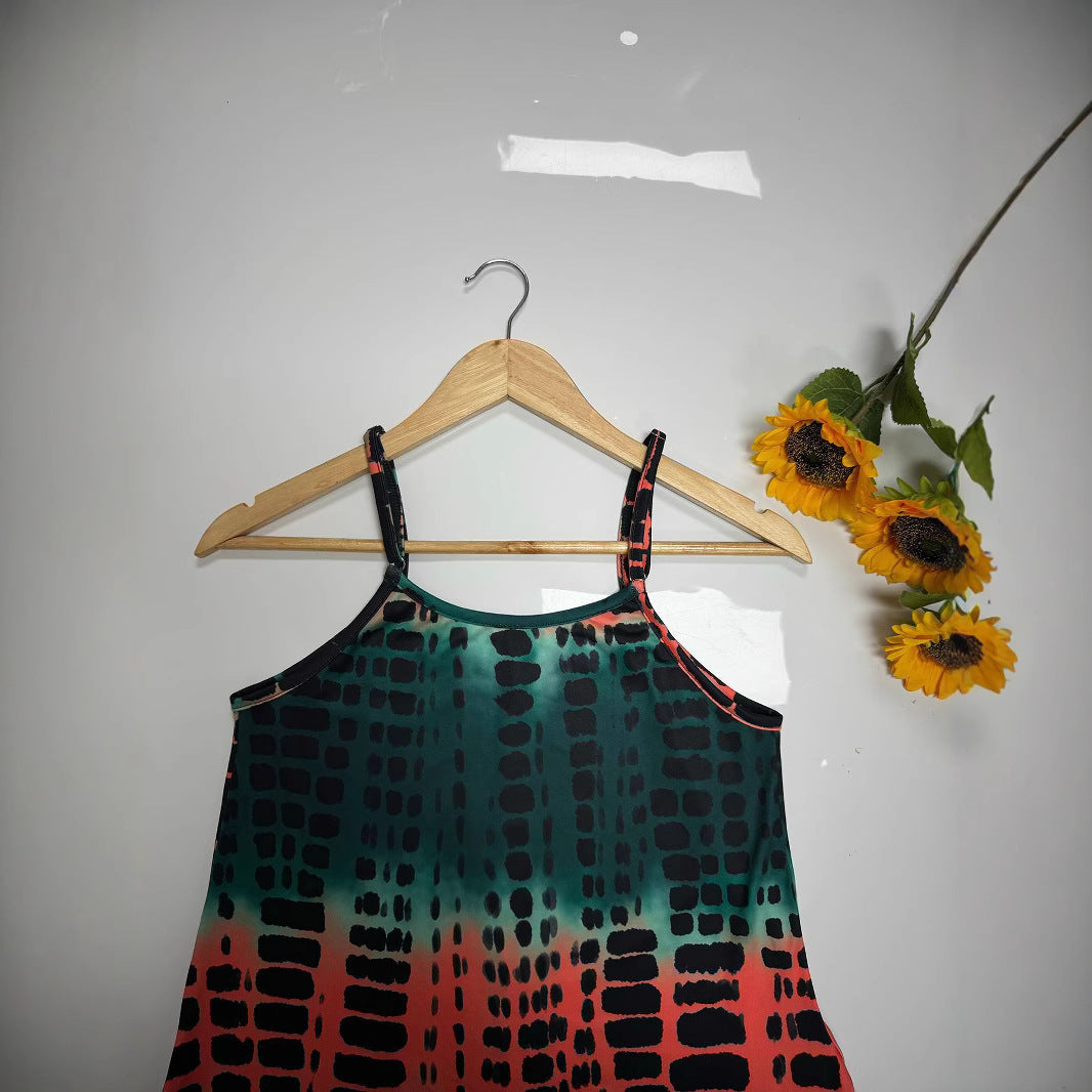 Robe maxi femme avec décolleté en V profond et fente chic Chic und Stil
