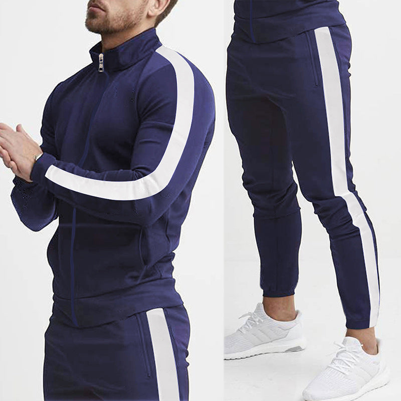 Costume de sport pour hommes avec poches zippées pratiques et matériau respirant Chic und Stil