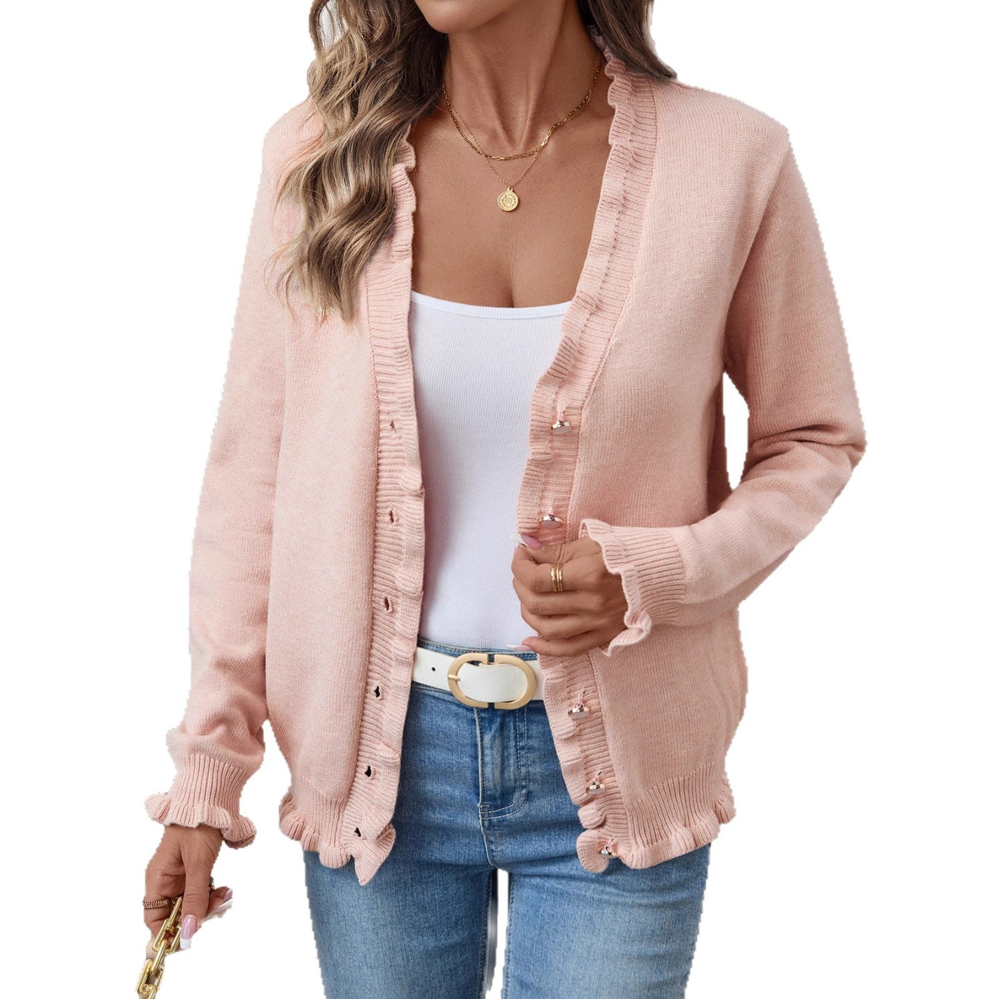 Dames gilet avec volants Chic und Stil