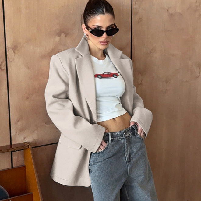 Blazer mode oversized pour femmes Chic und Stil
