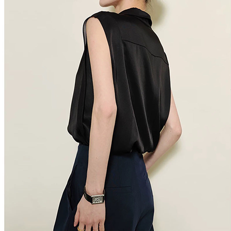 Blouse sans manches transparente Chic und Stil pour femmes