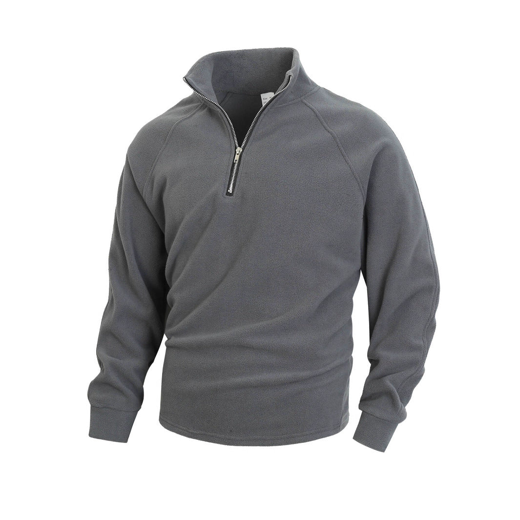 Pull en polaire pour hommes avec demi-zip et poignets élastiques Chic und Stil