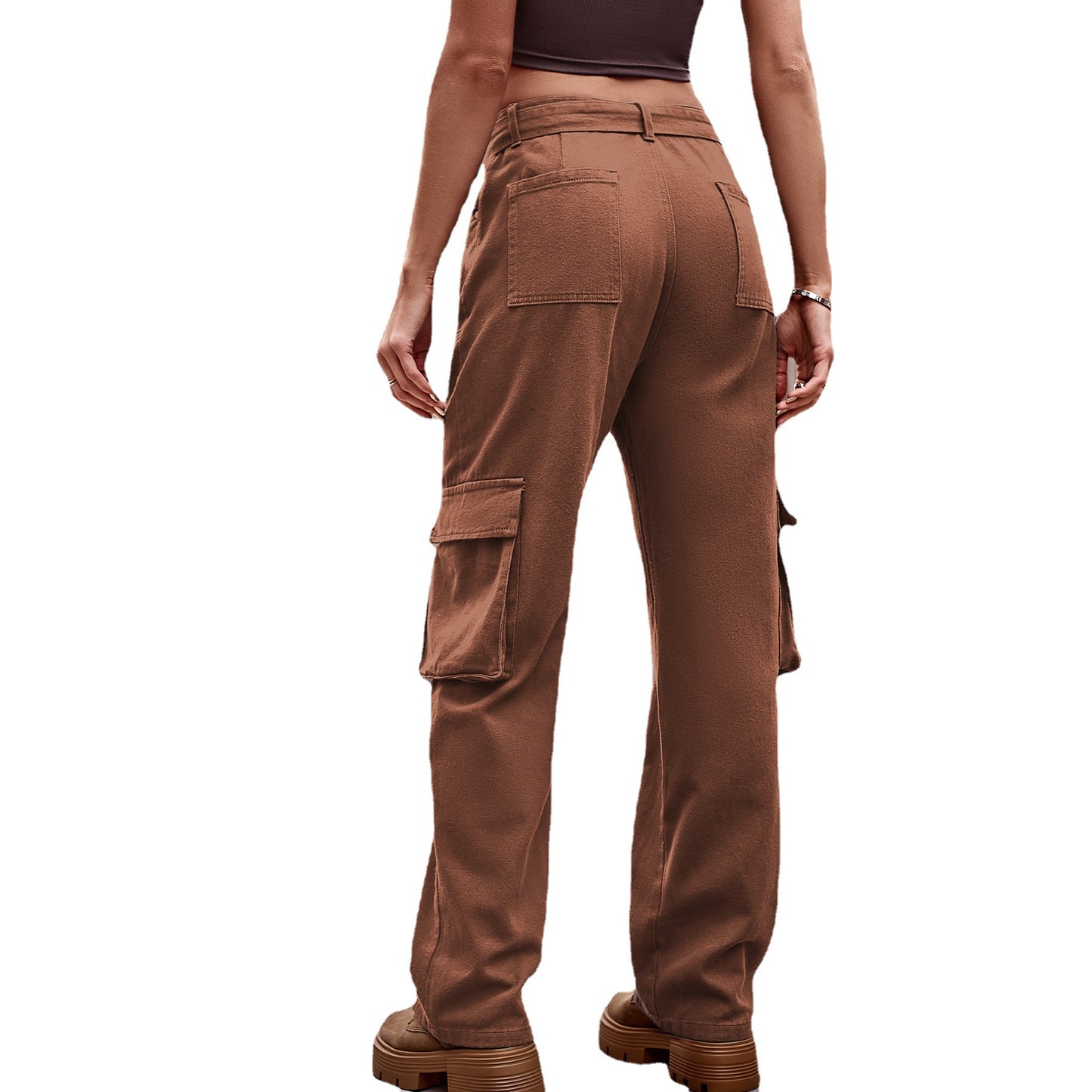 Women's cargo pants in a casual style with practical pockets and a high waist Chic und Stil