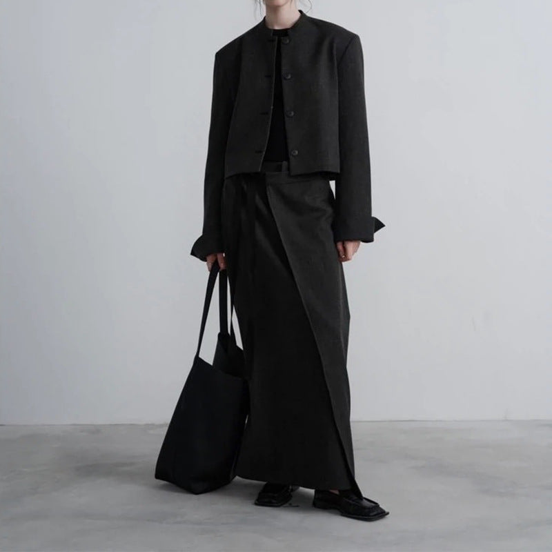 Jupe maxi enveloppante élégante pour femme Chic und Stil